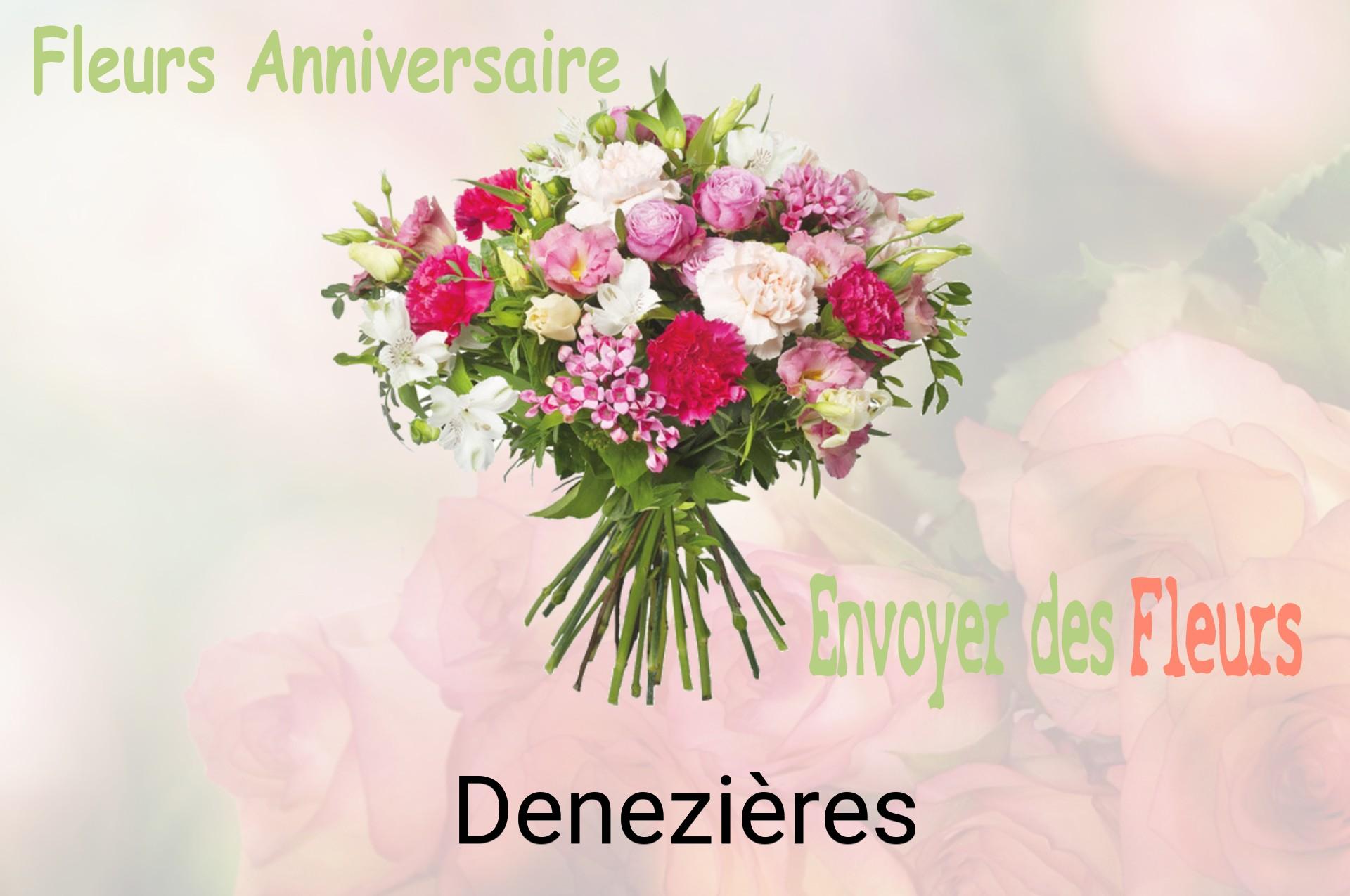 Bouquet de fleurs d’anniversaire livré à Denezières